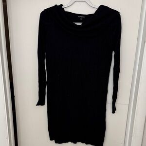 Express Long Sleeve Black Sweater Dress